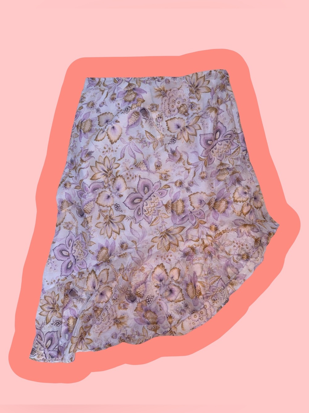 Victoria’s Secret Floral Lavender A-Line Women's Skirt